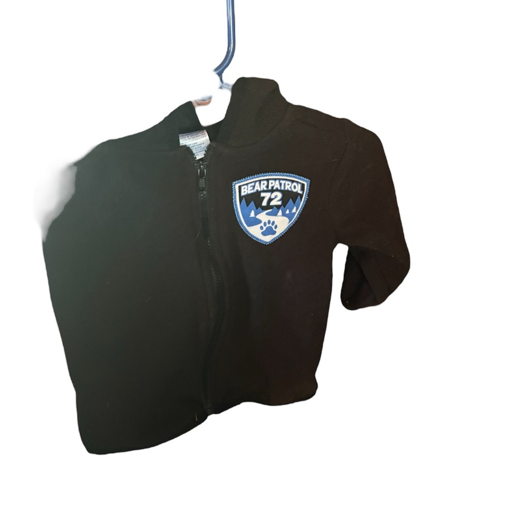 Kids Black Zip-Up hoodie